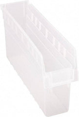 Quantum Storage - 17-7/8" Deep, Clear Polypropylene Hopper Shelf Bin - 8" High x 4-3/8" Wide x 17-7/8" Long - All Tool & Supply