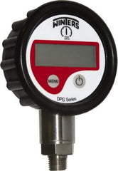 Winters - 2-1/2" Dial, 1/4 Thread, 0-15 Scale Range, Pressure Gauge - Lower Connection Mount, Accurate to 0.01% of Scale - All Tool & Supply