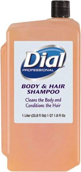 Dial - 1 L Bottle Peach Hair & Body Wash - Clear Amber - All Tool & Supply