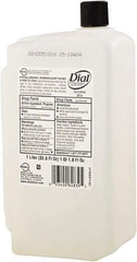 Dial - 1 L Dispenser Refill Liquid Soap - Clear, Pleasant Fragrance Scent - All Tool & Supply