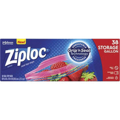 Ziploc - (9) 40-Pack 1 Gallon Capacity, 9.6 Inch Wide x 12.1 Inch High, Ziploc Storage Bags - Exact Industrial Supply