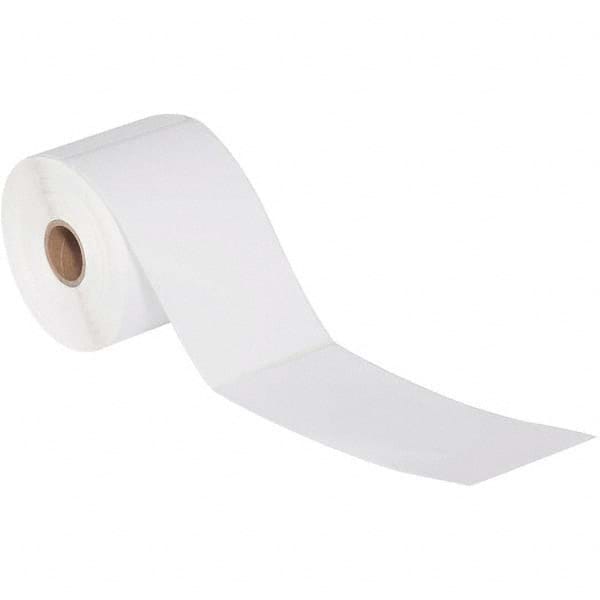 Value Collection - Pack of 12 Rolls, 305 Labels per Roll, 4" x 5" White Paper Thermal Labels - All Tool & Supply