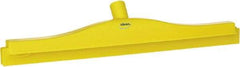 Vikan - 20" Rubber Blade Floor Squeegee - Double Edge, Yellow, Plastic Holder - All Tool & Supply