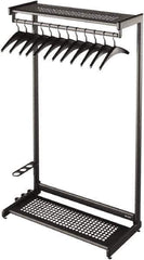 Quartet - 12 Hooks, 48" Long x 18-1/2" Deep, Steel Single Side Garment Rack - 61-1/2" High - All Tool & Supply