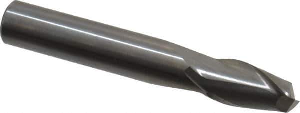 Onsrud - 3/8" Cutting Diam x 5/8" Length of Cut, 2 Flute, Upcut Spiral Router Bit - Uncoated, Right Hand Cut, Solid Carbide, 2-1/2" OAL x 3/8" Shank Diam, Bottom-Surfacing, 30° Helix Angle - All Tool & Supply