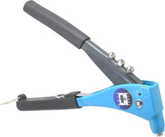 RivetKing - Right Angle Head Hand Riveter - 1/8 to 3/16" Rivet Capacity, 10-1/2" OAL - All Tool & Supply