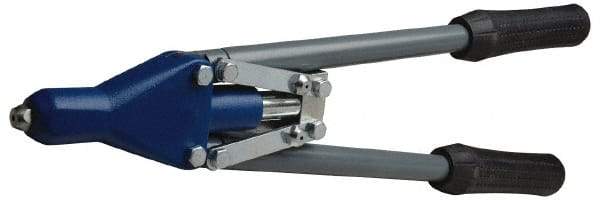 RivetKing - Straight Head Hand Riveter - 1/8 to 3/16" Rivet Capacity, 17-1/2" OAL - All Tool & Supply