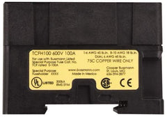 Cooper Bussmann - 1 Pole, 600 VAC/VDC, 100 Amp, DIN Rail Mount Fuse Holder - Compatible with CF, J Class, 1.05 Inch Wide Fuse - All Tool & Supply