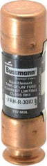 Cooper Bussmann - 125 VDC, 250 VAC, 30 Amp, Time Delay General Purpose Fuse - Fuse Holder Mount, 50.8mm OAL, 20 at DC, 200 (RMS) kA Rating, 14.3mm Diam - All Tool & Supply