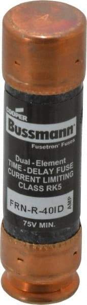 Cooper Bussmann - 125 VDC, 250 VAC, 40 Amp, Time Delay General Purpose Fuse - Fuse Holder Mount, 76.2mm OAL, 20 at DC, 200 (RMS) kA Rating, 20.6mm Diam - All Tool & Supply