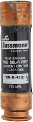 Cooper Bussmann - 125 VDC, 250 VAC, 45 Amp, Time Delay General Purpose Fuse - Fuse Holder Mount, 76.2mm OAL, 20 at DC, 200 (RMS) kA Rating, 20.6mm Diam - All Tool & Supply