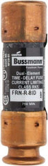 Cooper Bussmann - 125 VDC, 250 VAC, 8 Amp, Time Delay General Purpose Fuse - Fuse Holder Mount, 50.8mm OAL, 20 at DC, 200 (RMS) kA Rating, 14.3mm Diam - All Tool & Supply