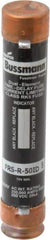 Cooper Bussmann - 250 VDC, 600 VAC, 50 Amp, Time Delay General Purpose Fuse - Fuse Holder Mount, 5-1/2" OAL, 20 at DC, 200 (RMS) kA Rating, 27mm Diam - All Tool & Supply