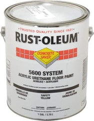 Rust-Oleum - 1 Gal Can Satin Safety Yellow Floor Coating - <100 g/L VOC Content - All Tool & Supply