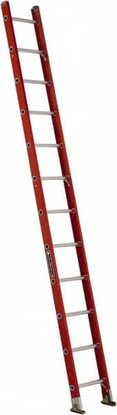 Louisville - 12' High, Type IA Rating, Fiberglass Single Ladder - All Tool & Supply