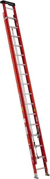 Louisville - 32' High, Type IA Rating, Fiberglass Industrial Extension Ladder - 300 Lb Capacity, 29' Working Length - All Tool & Supply