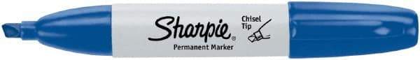 Sharpie - Blue Permanent Marker - Chisel Medium Tip, AP Nontoxic Ink - All Tool & Supply