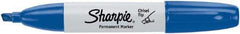 Sharpie - Blue Permanent Marker - Chisel Medium Tip, AP Nontoxic Ink - All Tool & Supply