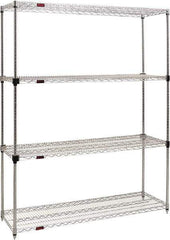 Eagle MHC - 4 Shelf Eagle MHC Wire Shelving - Starter Unit - 72" Wide x 18" Deep x 74" High, - All Tool & Supply