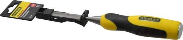 Stanley - 9" OAL x 1/2" Blade Width Wood Chisel - 1/2" Tip, Polypropylene Handle - All Tool & Supply