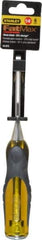 Stanley - 9" OAL x 1/4" Blade Width Wood Chisel - 1/4" Tip, Acetate & Rubber Grip Handle - All Tool & Supply