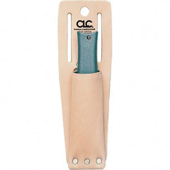 CLC - Knife Holster with 1 Pocket - Leather, Natural (Color), 2" Wide x 6" High x 1-1/4" Deep - All Tool & Supply