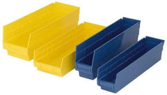 Quantum Storage - 50 Lb. Load Capacity, 17-7/8" Deep, Red Polypropylene Hopper Shelf Bin - 6" High x 11-1/8" Wide x 17-7/8" Long - All Tool & Supply