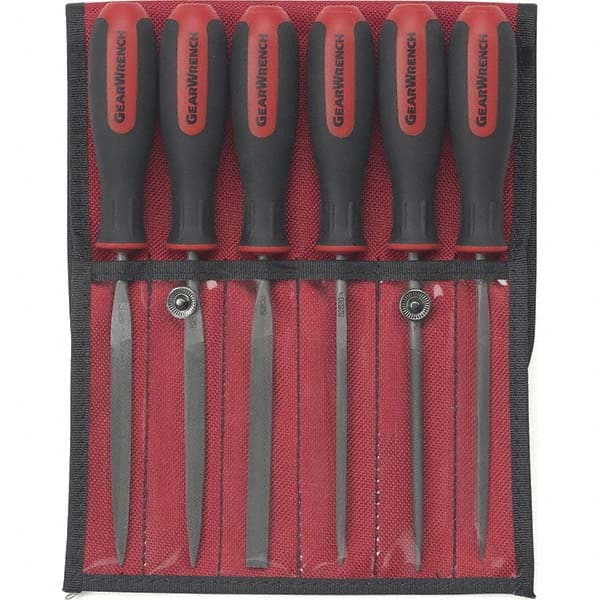 GEARWRENCH - File Sets File Set Type: American File Types Included: Flat; Half Round; Knife; Round; Square; Triangle - All Tool & Supply