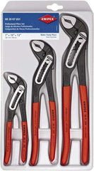 Knipex - 3 Piece Pipe Wrench & Water Pump Plier Set - Comes in Plastic Deep-Drawn Packaging - All Tool & Supply