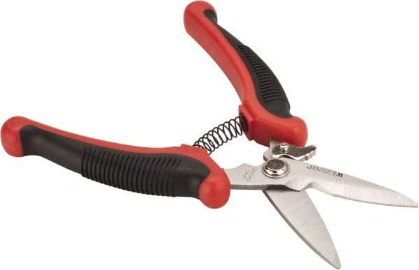 Wiss - 2-1/2" Length of Cut, Straight Pattern Multi-Purpose Snip - 8-1/2" OAL, Cushion Grip Handle - All Tool & Supply