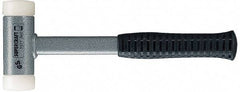 HALDER - 32 oz Head 1-3/4" Face Diam Nylon Dead Blow Hammer - 12" OAL, Steel Handle - All Tool & Supply