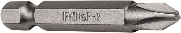 Irwin - 1/4" Phillips Power Bit - 1/4" Drive, 3-1/2" OAL - All Tool & Supply