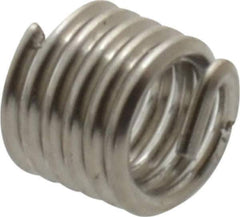 Recoil - #5-40 UNC, 0.188" OAL, Free Running Helical Insert - 5-1/2 Free Coils, Tanged, Stainless Steel, Bright Finish, 1-1/2D Insert Length - All Tool & Supply