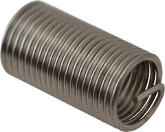 Recoil - 3/8-24 UNF, 0.938" OAL, Free Running Helical Insert - 19-1/8 Free Coils, Tanged, Stainless Steel, Bright Finish, 2-1/2D Insert Length - All Tool & Supply