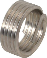 Recoil - 1/4-18 NPT, 0.394" OAL, Free Running Helical Insert - 5 Free Coils, Tanged, Stainless Steel, 1-1/2D Insert Length - All Tool & Supply