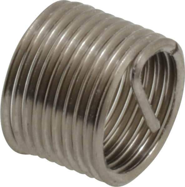 Recoil - M10x1.00 Metric Fine, 1/2" OAL, Free Running Helical Insert - 9-1/2 Free Coils, Tanged, Stainless Steel - All Tool & Supply