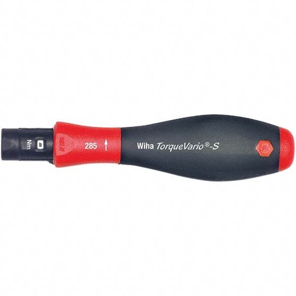 Wiha - 1 Piece, 0.4 to 1 N/m, Adjustable Torque Limiting Screwdriver - 1/4" Drive - All Tool & Supply