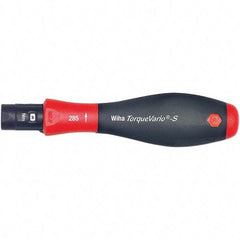 Wiha - 1 Piece, 0.4 to 1 N/m, Adjustable Torque Limiting Screwdriver - 1/4" Drive - All Tool & Supply