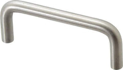 Sugatsune - 5/16" Handle Diam, Satin Finish Stainless Steel Drawer Pull - 1-11/32" Projection, 3" Center to Center, 316 Grade, 3-5/16" Wide - All Tool & Supply