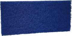 Remco - 10" Long x 4-1/2" Wide x 13/16" Thick Scouring Pad - Medium-Duty, Blue - All Tool & Supply