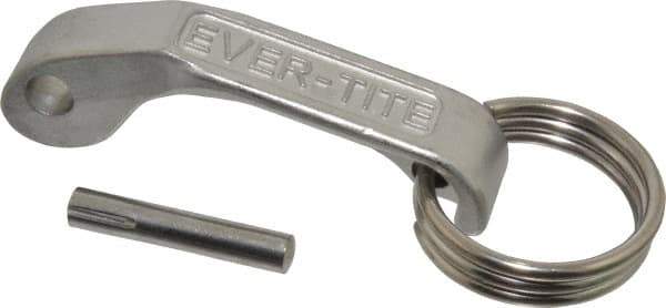 EVER-TITE Coupling Products - 3 - 5" Handle, Ring & Pin - Stainless Steel, Use with Cam & Groove Coupler Handle Assembly - All Tool & Supply