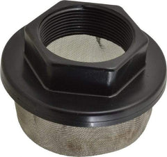 Flow Ezy Filters - 30 Mesh, 189 LPM, 50 GPM, 4.2" Diam, Female Pipe Mounted Suction Screen Strainer - 2 Port NPT, 2.6" Long - All Tool & Supply