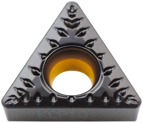 Kennametal - TCMT32.52 MP Grade KCP10 Carbide Turning Insert - TiCN/Al2O3 Finish, 60° Triangle, 3/8" Inscr Circle, 5/32" Thick, 1/32" Corner Radius - All Tool & Supply