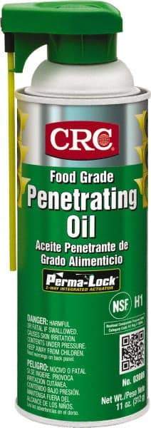 CRC - 16 oz Aerosol Nondrying Film Penetrant - Clear, 32°F to 300°F, Food Grade - All Tool & Supply