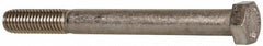 Value Collection - 1/2-13 UNC, 5" Length Under Head Hex Head Cap Screw - Partially Threaded, Grade 316 Stainless Steel, Uncoated, 3/4" Hex - All Tool & Supply