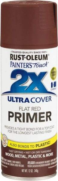 Rust-Oleum - 12 oz Red Aerosol Primer - 10 to 12 Sq Ft Coverage, Interior/Exterior - All Tool & Supply