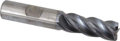 Kennametal - 1/2", 4 Flute, Solid Carbide, 0.03" Corner Radius End Mill - 3" OAL, 1-1/4" LOC - All Tool & Supply