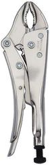 Proto - 10" OAL Curved Jaw Locking Pliers - 25/64" Jaw Width, 1-1/2" Jaw Depth, Steel Handle - All Tool & Supply