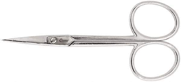 Clauss - 1" LOC, 8-1/2" OAL Straight Scissors - Steel Straight Handle, For Paper, Fabric - All Tool & Supply