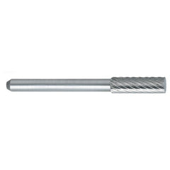 ‎SE-53 -5mm × 12mm LOC × 6mm Shank × 50mm OAL Flat Carbide Medium Right Hand Spiral Burr - All Tool & Supply